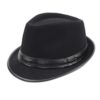 Unisex Leather Fedora Hat 6